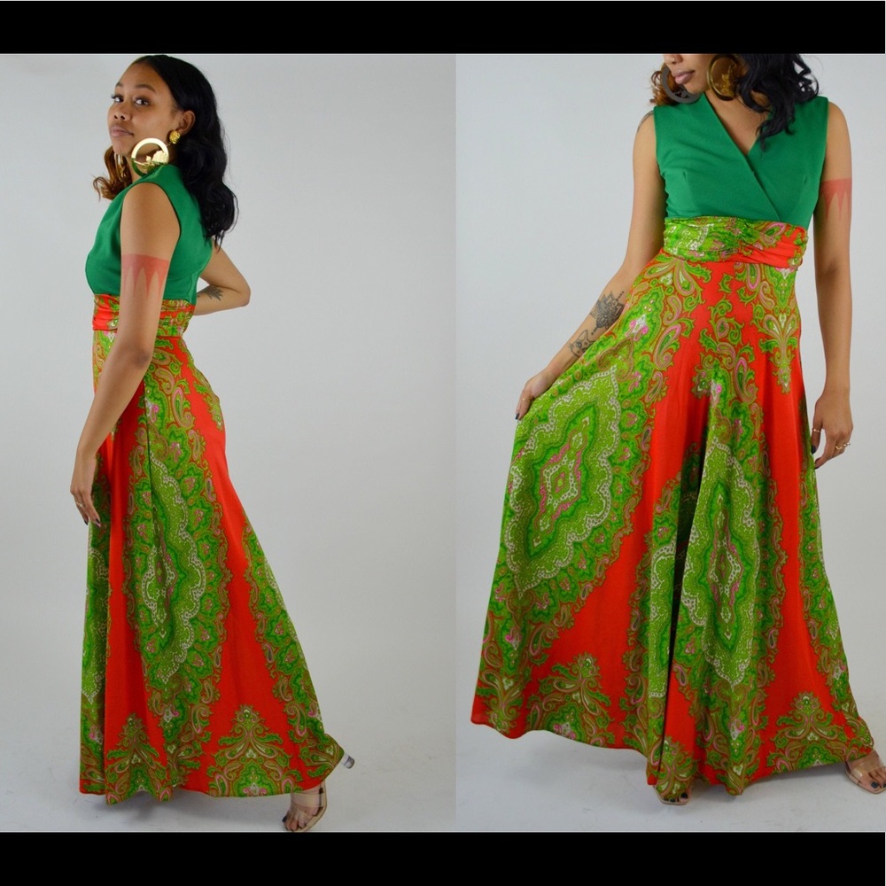 WIDE LEG JUMPSUIT 1960s VINTAGE
